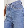 imageAstylish Womens High Waisted Wide Leg Jeans Stretchy Baggy Straight Leg Denim PantsLong Sky Blue