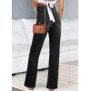 imageAstylish Womens Wide Leg Jeans High Waisted Stretchy Buttoned Denim Pants Trendy 2025 with PocketBlack