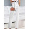 imageAstylish Womens Wide Leg Jeans High Waisted Stretchy Buttoned Denim Pants Trendy 2025 with PocketWhite