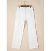 imageAstylish Womens Wide Leg Jeans High Waisted Stretchy Buttoned Denim Pants Trendy 2025 with PocketWhite