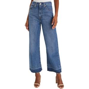 imageAstylish Womens High Waisted Wide Leg Jeans Stretchy Baggy Straight Leg Denim PantsCropped Light Blue