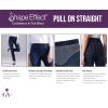 imageGloria Vanderbilt Womens Shape Effect Pull on High Rise Straight Leg Jean StandardBlack Rinse