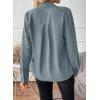 imageAstylish Womens Bow Tie Neck Long Sleeve Dressy Elegant Office Work Blouse Shirt TopsBlue Haze