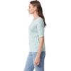 imageGloria Vanderbilt Womens Alanis Boat Neck Knit Tee Shirt with Elbow Sleeves StandardAquifer Paisley Arabesque
