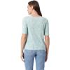 imageGloria Vanderbilt Womens Alanis Boat Neck Knit Tee Shirt with Elbow Sleeves StandardAquifer Paisley Arabesque