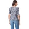 imageGloria Vanderbilt Womens Alanis Boat Neck Knit Tee Shirt with Elbow Sleeves StandardBlack Paisley Arabesque