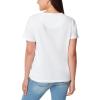 imageGloria Vanderbilt Womens Amanda Short Sleeve Knit Tee Shirt with Wide Crew Neck StandardVintage White