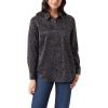imageGloria Vanderbilt Womens Devyn Chest Pocket Button Down Long Sleeve Shirt StandardBlack  Scattered Dot