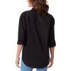 imageGloria Vanderbilt Womens Amanda Button Down Shirt with Rolltab Sleeves StandardBlack