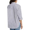 imageGloria Vanderbilt Womens Amanda Button Down Shirt with Rolltab Sleeves StandardNavy Stripe