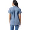 imageGloria Vanderbilt Womens Daisy Short Sleeve HighLow Button Down Shirt StandardBora Bora