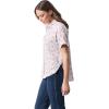 imageGloria Vanderbilt Womens Daisy Short Sleeve HighLow Button Down Shirt StandardMulti White  Bitsy Blossoms