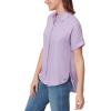 imageGloria Vanderbilt Womens Daisy Short Sleeve HighLow Button Down Shirt StandardSweet Violet