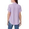 imageGloria Vanderbilt Womens Daisy Short Sleeve HighLow Button Down Shirt StandardSweet Violet