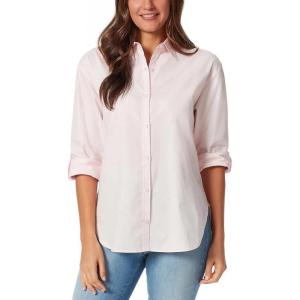 imageGloria Vanderbilt Womens Amanda Button Down Shirt with Rolltab Sleeves StandardPink Parasol