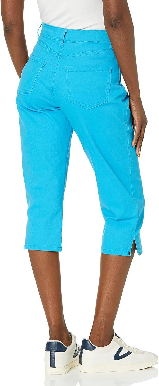 imageGloria Vanderbilt Womens Amanda Capri Jean RegularIsland Cove  Rivetsds