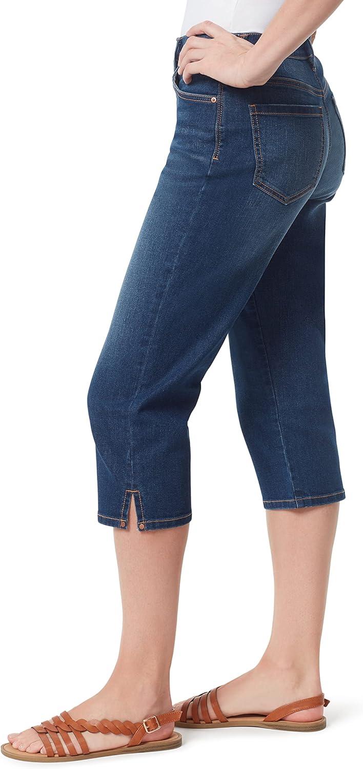 imageGloria Vanderbilt Womens Amanda Capri Jean RegularKalahari  Rivetsds