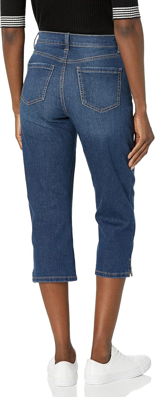 imageGloria Vanderbilt Womens Amanda Capri Jean RegularKalahari  Rivetsds