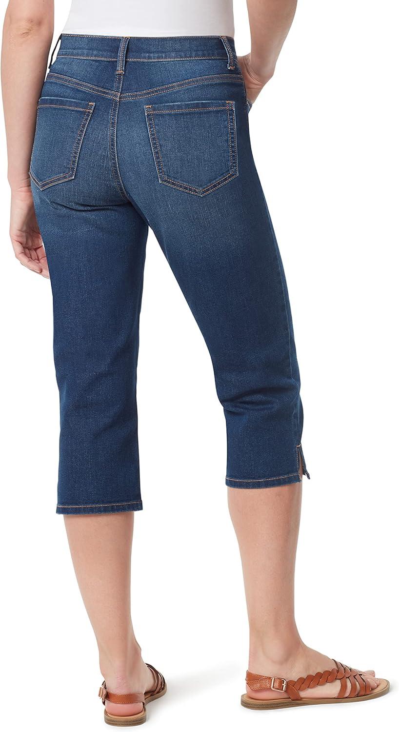 imageGloria Vanderbilt Womens Amanda Capri Jean RegularKalahari  Rivetsds