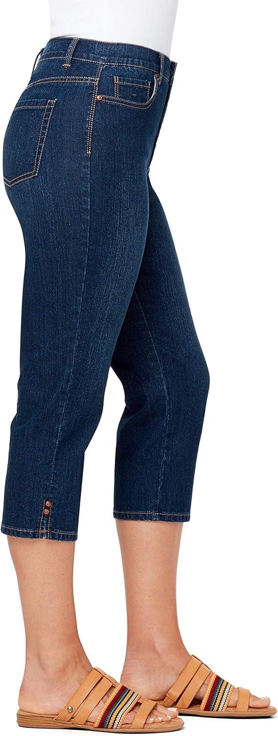 imageGloria Vanderbilt Womens Amanda Capri Jean RegularMadison  Rivets