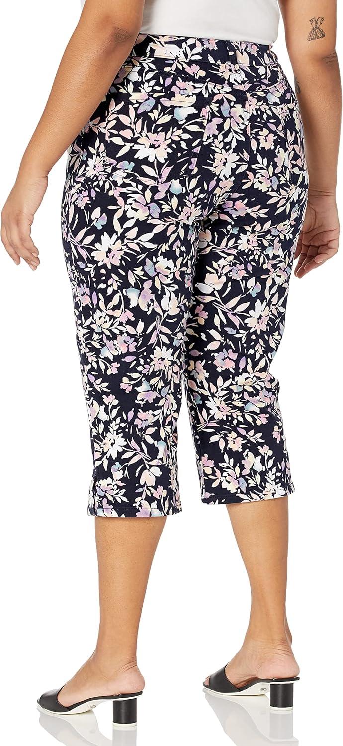 imageGloria Vanderbilt Womens Amanda Capri Jean RegularMidnight Affair Bahia Florads