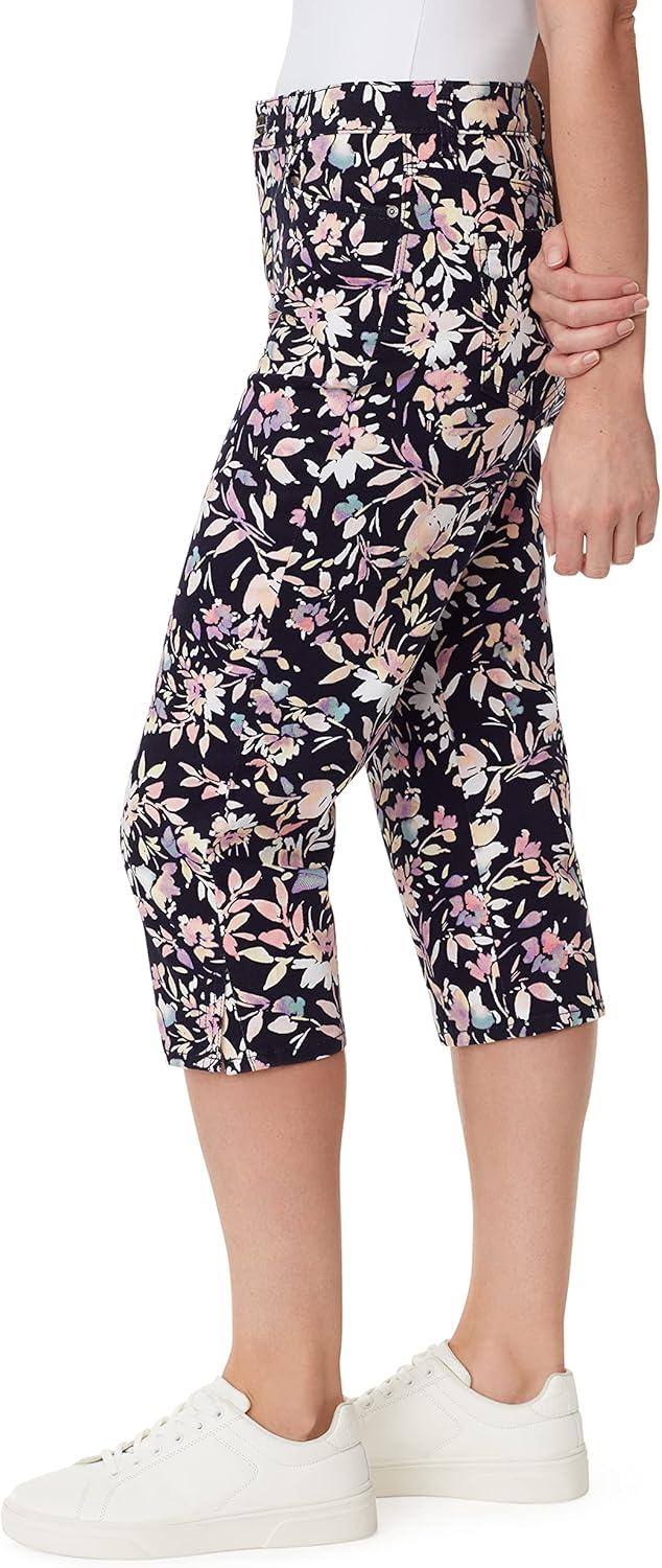 imageGloria Vanderbilt Womens Amanda Capri Jean RegularMidnight Affair Bahia Florads