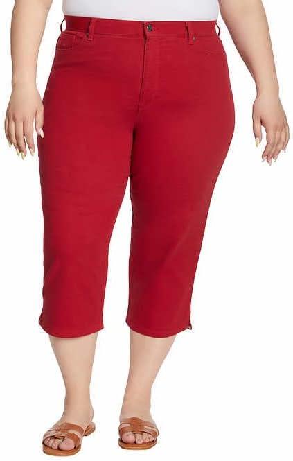 imageGloria Vanderbilt Womens Amanda Capri Jean RegularRed