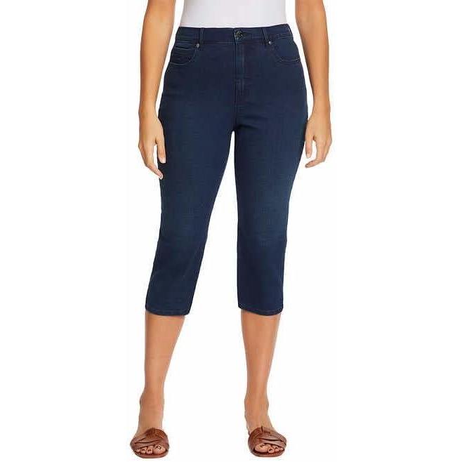 imageGloria Vanderbilt Womens Amanda Capri Jean RegularNavy Blue