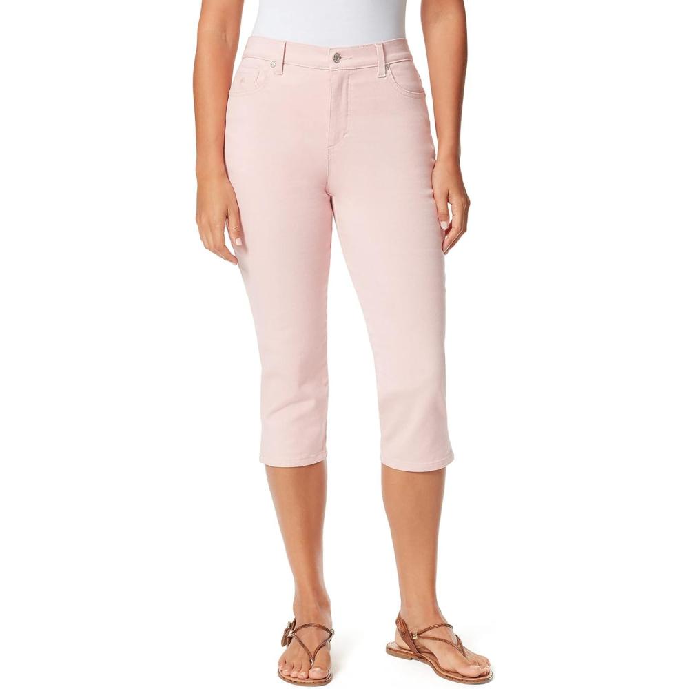 imageGloria Vanderbilt Womens Amanda Capri Jean RegularRibbon Pink