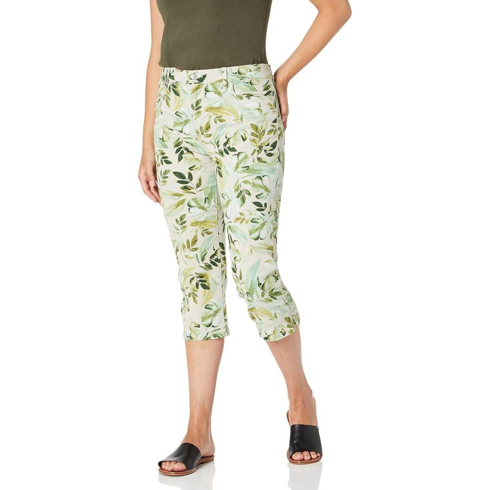 imageGloria Vanderbilt Womens Amanda Capri Jean RegularStonewood Palm Jungleds