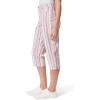imageGloria Vanderbilt Womens Amanda Capri Jean RegularRibbon Pink  Screen Stripeds