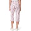 imageGloria Vanderbilt Womens Amanda Capri Jean RegularRibbon Pink  Screen Stripeds