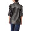 imageGloria Vanderbilt Womens Amanda Oversized Button Down Shirt with Rolltab SleevesBlack Lurex