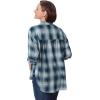 imageGloria Vanderbilt Womens Amanda Oversized Button Down Shirt with Rolltab SleevesCaspian Camp Plaid