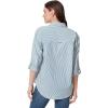 imageGloria Vanderbilt Womens Amanda Oversized Button Down Shirt with Rolltab SleevesCaspian Stripe