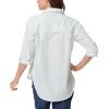 imageGloria Vanderbilt Womens Amanda Oversized Button Down Shirt with Rolltab SleevesJade Breeze Stripe