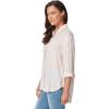 imageGloria Vanderbilt Womens Amanda Oversized Button Down Shirt with Rolltab SleevesMacadamia Woodland Gingham