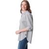 imageGloria Vanderbilt Womens Amanda Oversized Button Down Shirt with Rolltab SleevesMarine Navy Stripe
