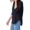 imageGloria Vanderbilt Womens Amanda Oversized Button Down Shirt with Rolltab SleevesMidnight Affair