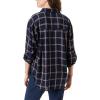 imageGloria Vanderbilt Womens Amanda Oversized Button Down Shirt with Rolltab SleevesMidnight Affair Autumn Windowpane