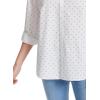 imageGloria Vanderbilt Womens Amanda Oversized Button Down Shirt with Rolltab SleevesMidnight Affair Fun Dots