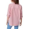 imageGloria Vanderbilt Womens Amanda Oversized Button Down Shirt with Rolltab SleevesRed Spark Stripe