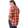 imageGloria Vanderbilt Womens Amanda Oversized Button Down Shirt with Rolltab SleevesSedona Spice Camp Plaid