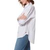 imageGloria Vanderbilt Womens Amanda Oversized Button Down Shirt with Rolltab SleevesSweet Violet Runway Stripe
