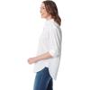 imageGloria Vanderbilt Womens Amanda Oversized Button Down Shirt with Rolltab SleevesVintage White