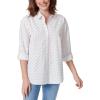 imageGloria Vanderbilt Womens Amanda Oversized Button Down Shirt with Rolltab SleevesMidnight Affair Fun Dots