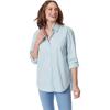 imageGloria Vanderbilt Womens Amanda Oversized Button Down Shirt with Rolltab SleevesPale Sky