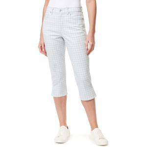 imageGloria Vanderbilt Womens Amanda Capri Jean RegularBlue Breezerefined Plaidds