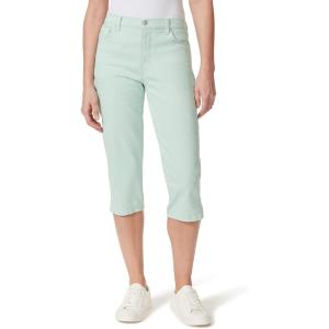 imageGloria Vanderbilt Womens Amanda Capri Jean RegularJade Breeze  Rivets