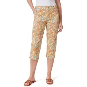 imageGloria Vanderbilt Womens Amanda Capri Jean RegularSandhill Tropical Dance  Rivetsds
